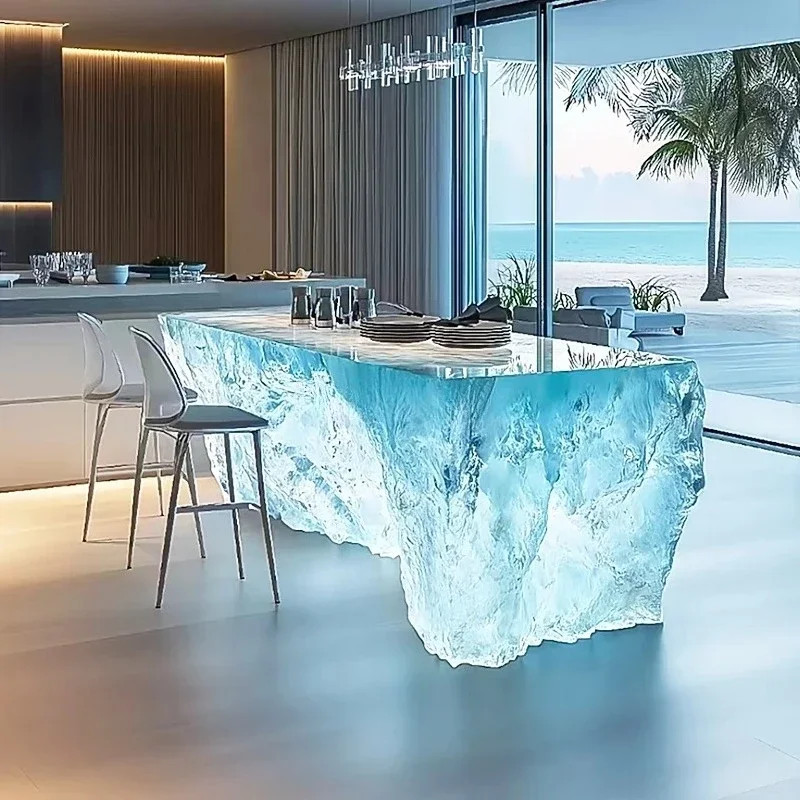 Resin Art Coffee Table - Прозрачный журнальный столик из высококачественной смолы