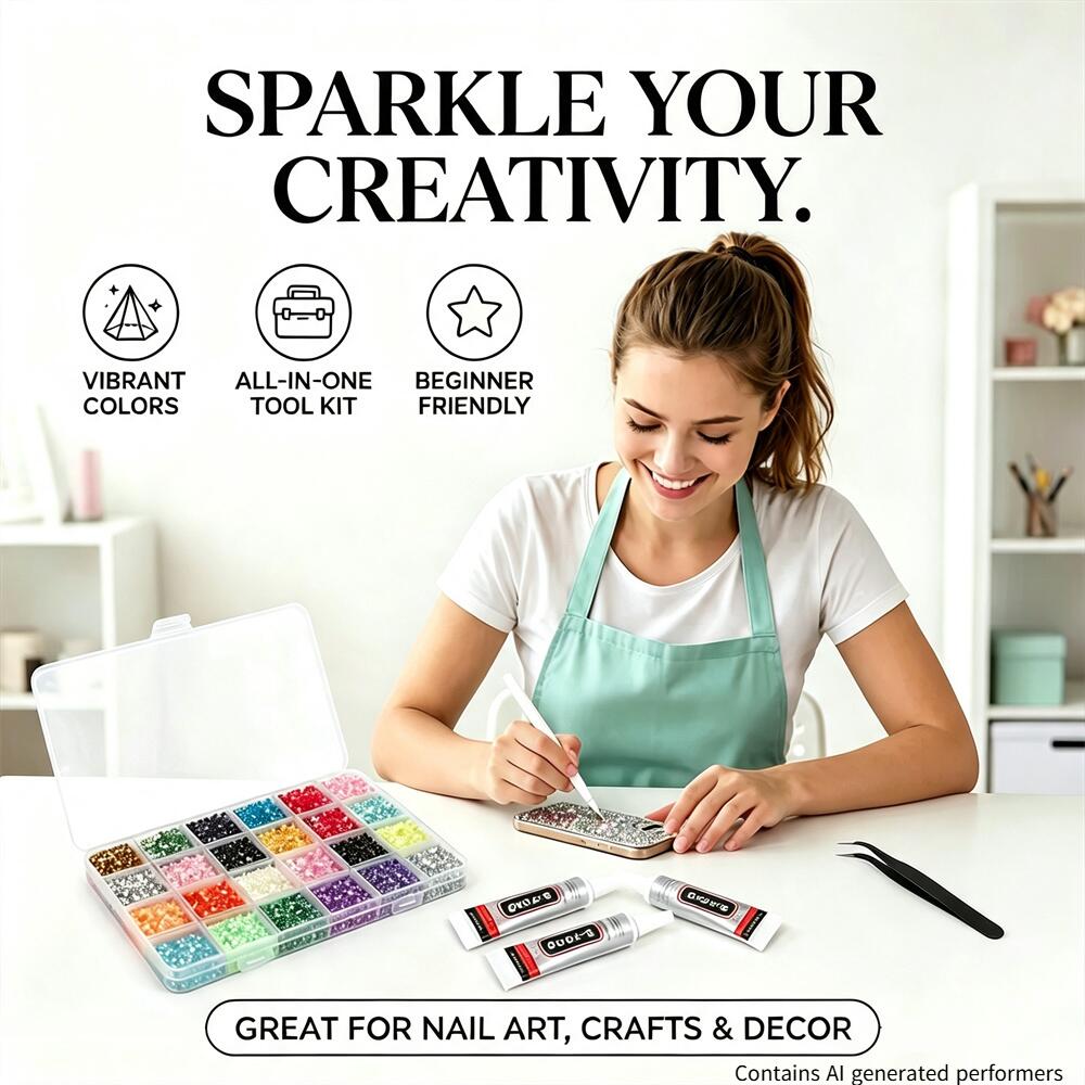 Resin Art Pen - Набор разноцветных страз из смолы толщиной