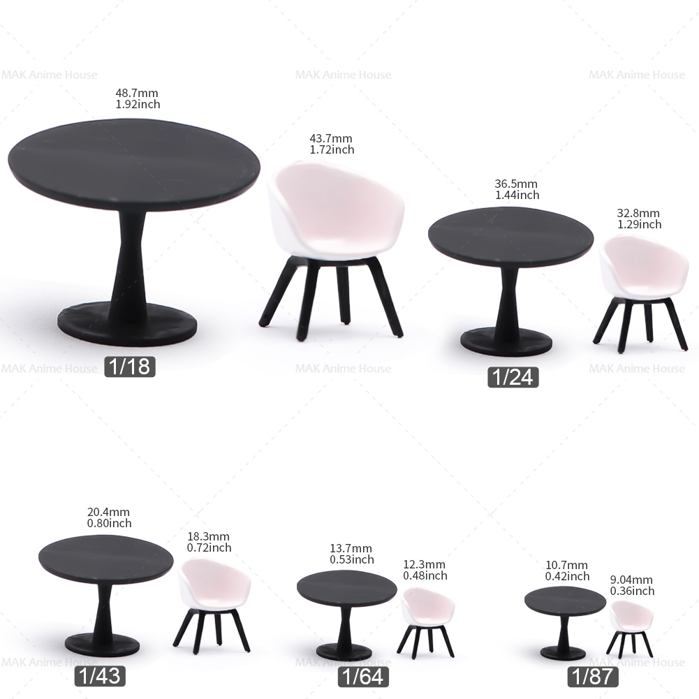 Миниатюрные фигурки 1/87 1/64  – обзор и цена Resin Art Coffee Table