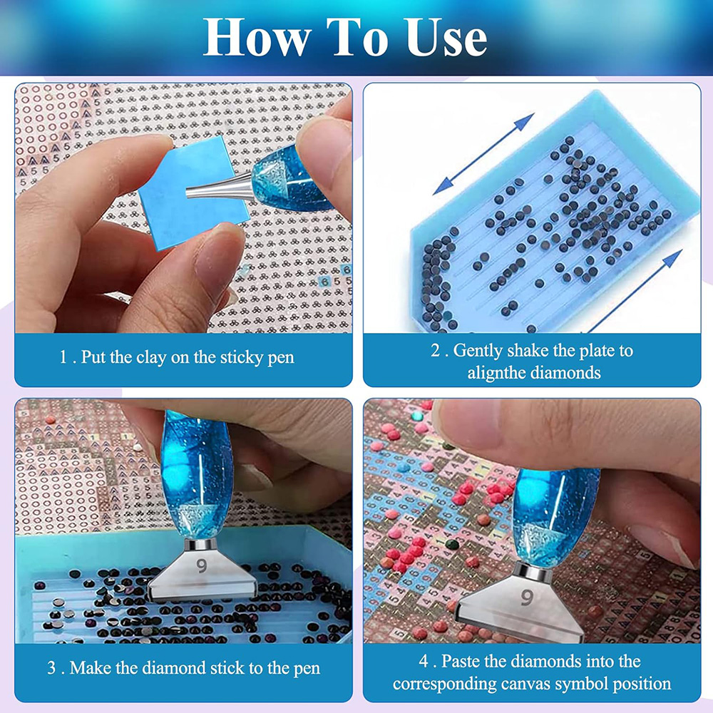 Набор для алмазной вышивки 5D: – обзор и цена Resin Art Pen