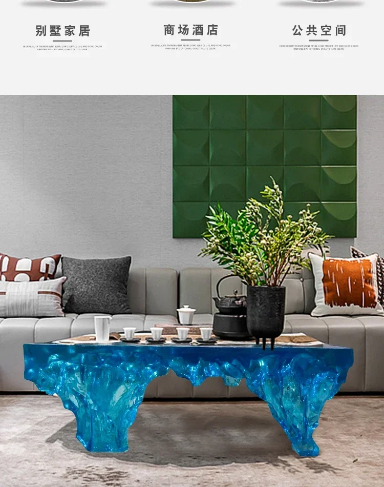 Прозрачный журнальный столик и – обзор и цена Resin Art Coffee Table