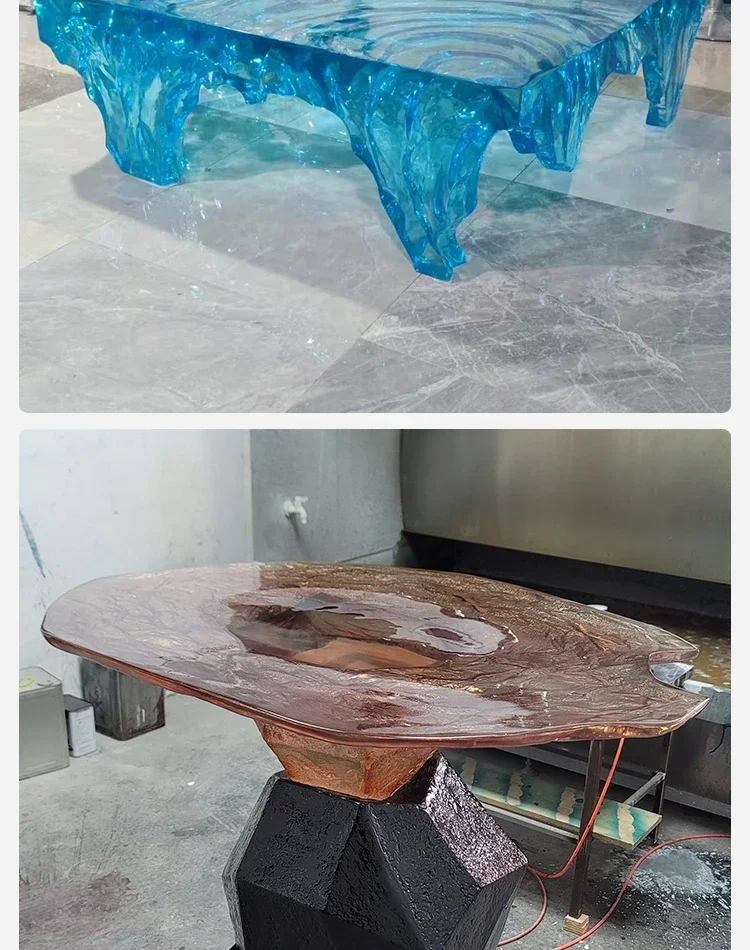 Прозрачный журнальный столик и – обзор и цена Resin Art Coffee Table