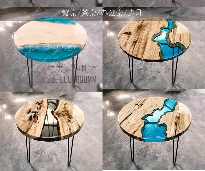 Креативный дизайнерский обеден – обзор и цена Resin Art Coffee Table