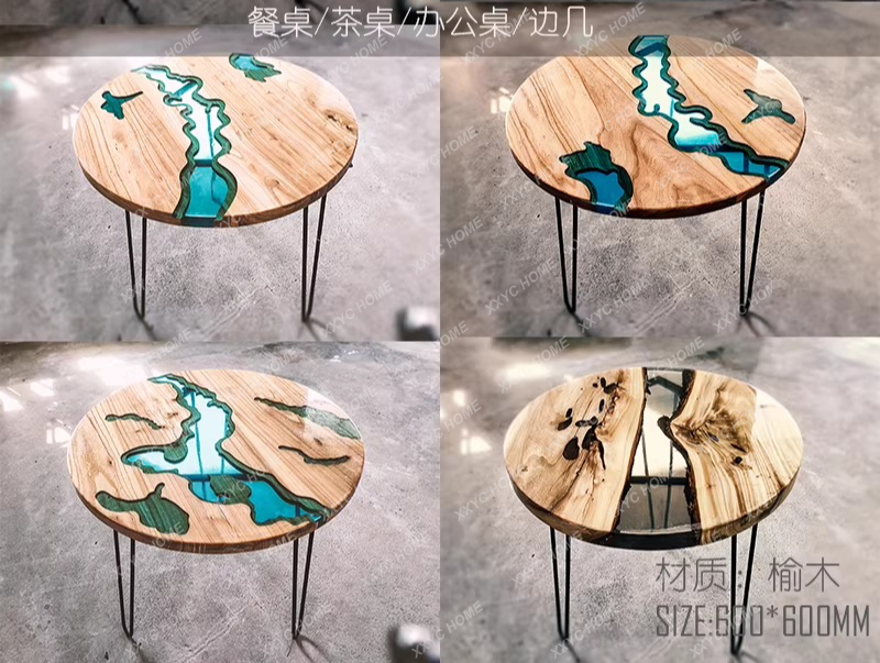 Креативный дизайнерский обеден – обзор и цена Resin Art Coffee Table