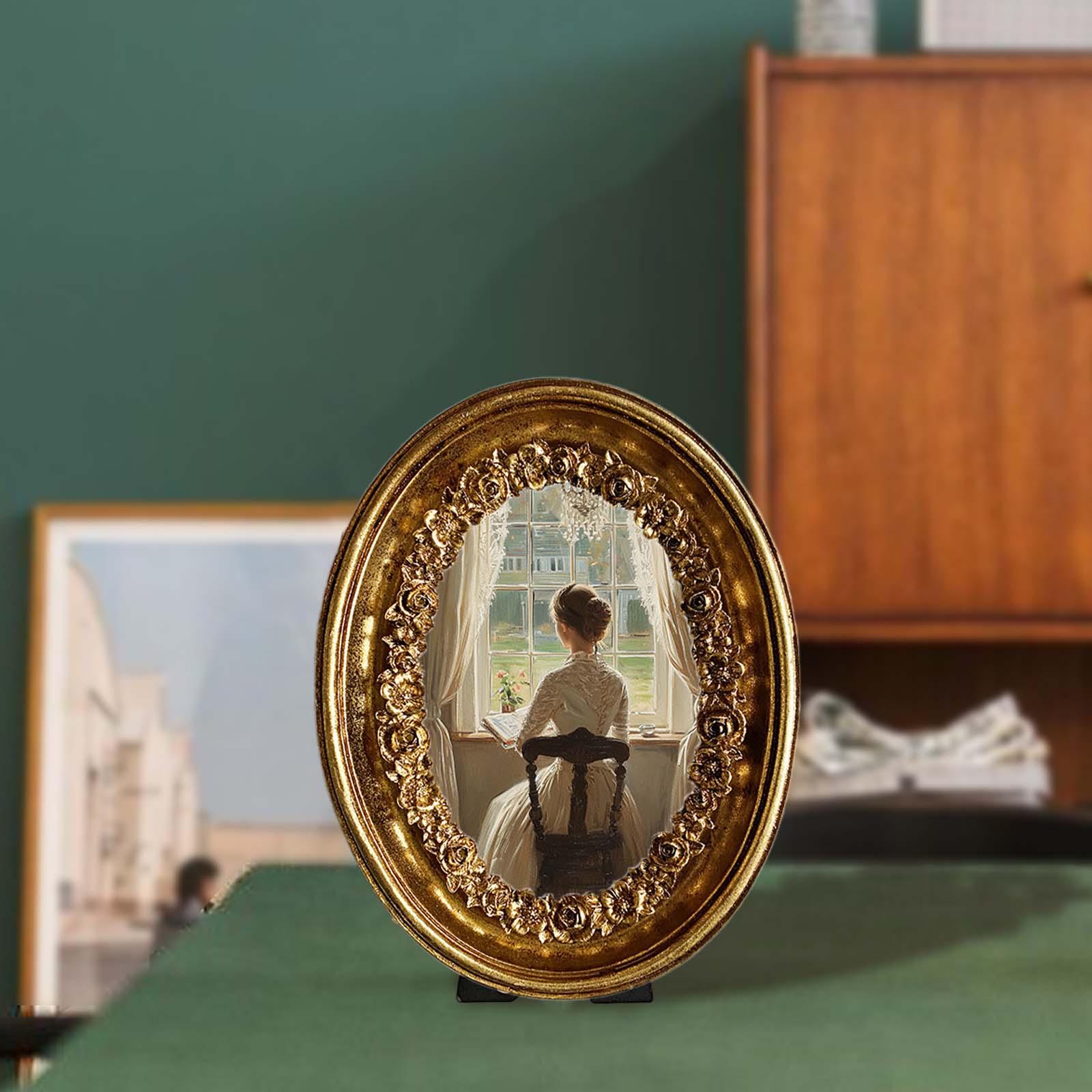 Винтажная овальная фоторамка 5 – обзор и цена Resin Art Gallery