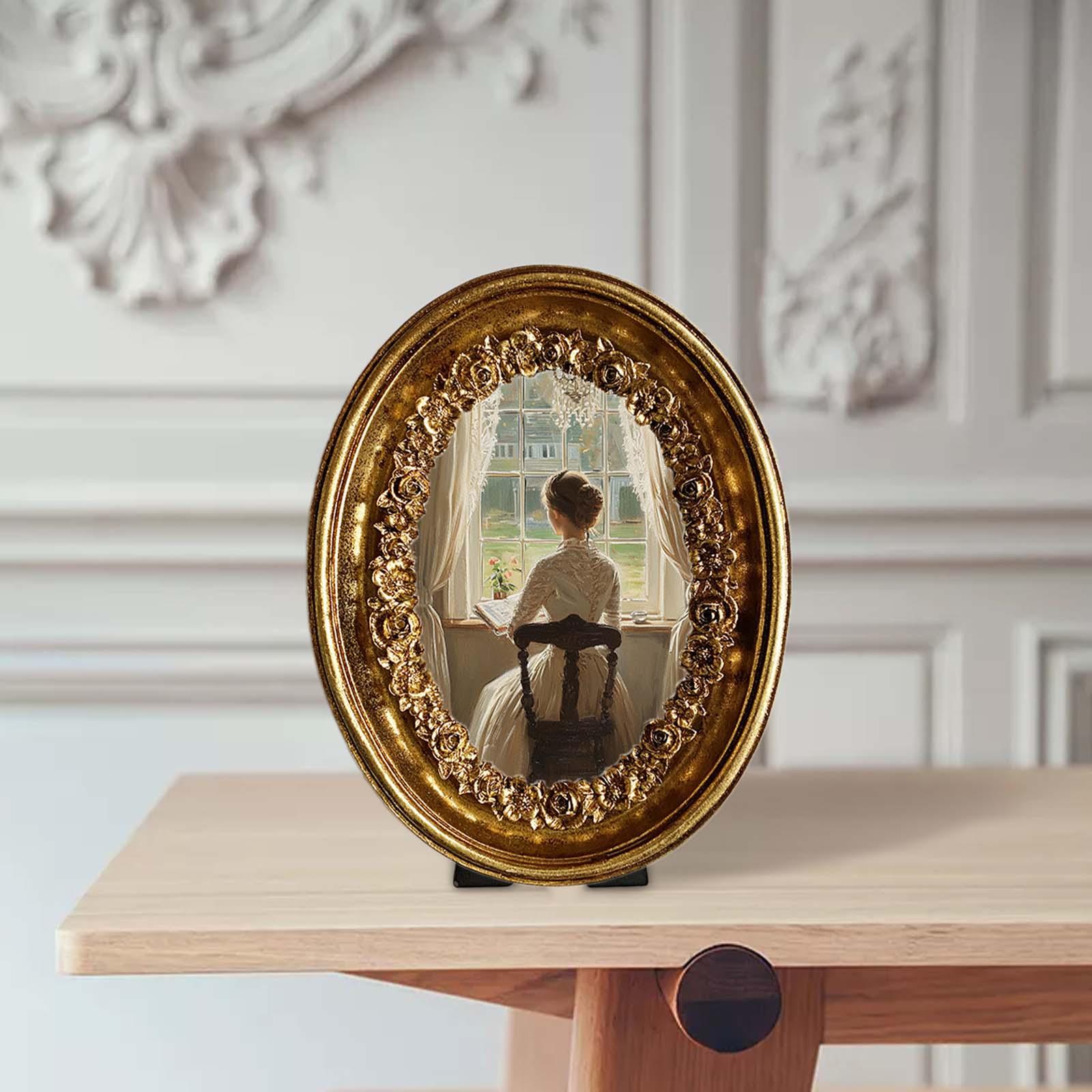 Винтажная овальная фоторамка 5 – обзор и цена Resin Art Gallery
