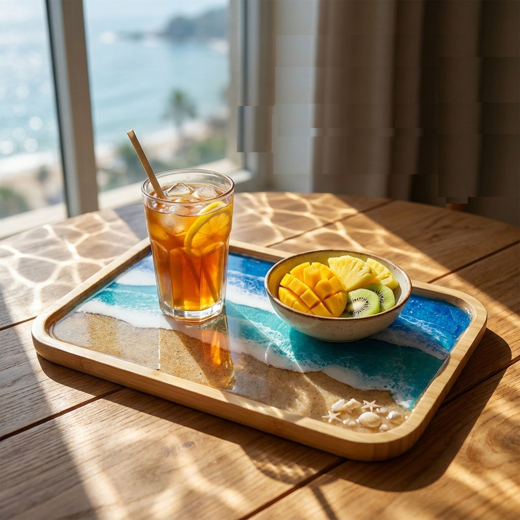 Декоративный поднос из эпоксид – обзор и цена Resin Art Coffee Table
