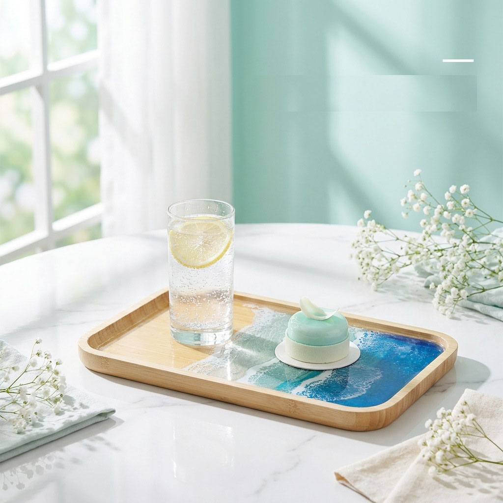 Декоративный поднос из эпоксид – обзор и цена Resin Art Coffee Table