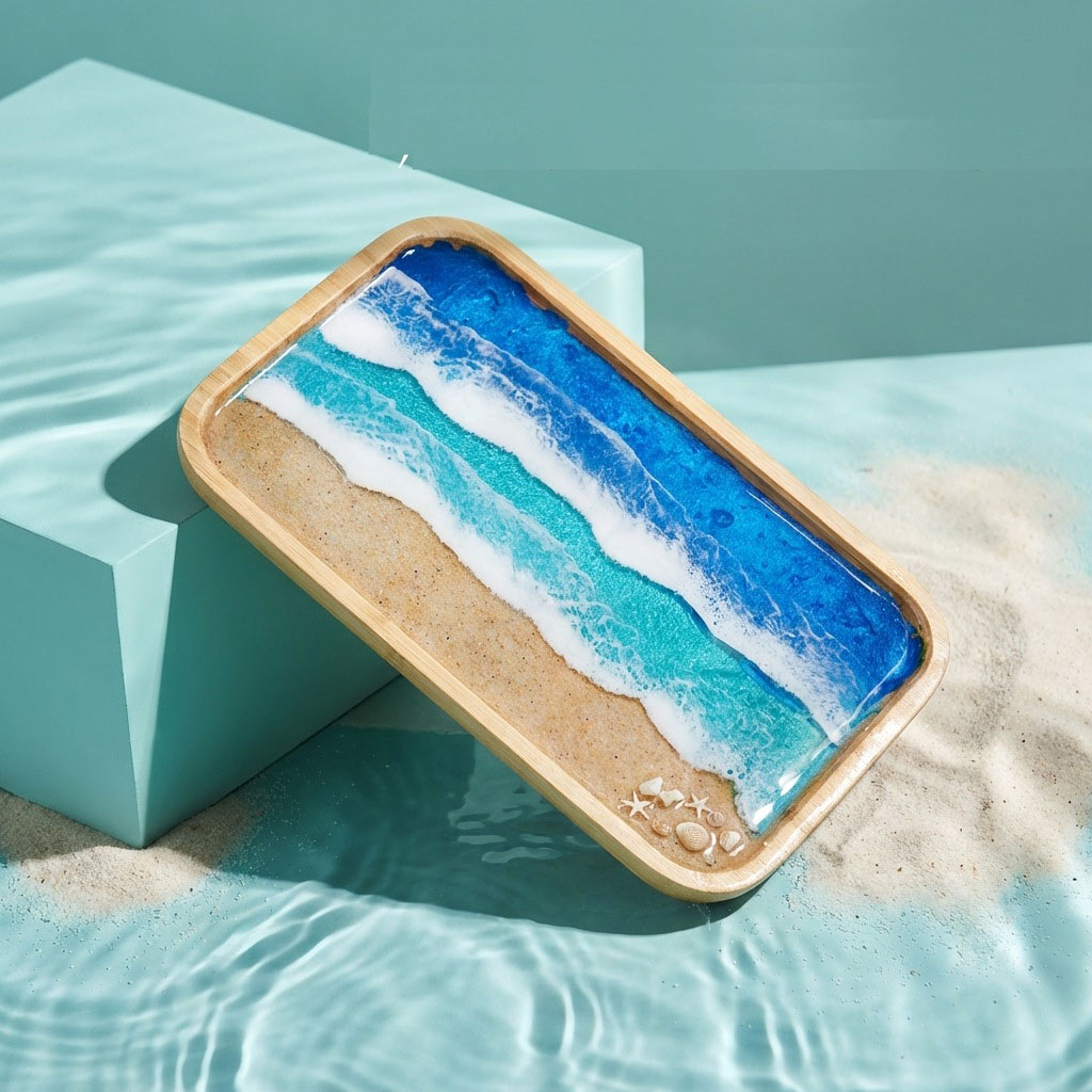 Декоративный поднос из эпоксид – обзор и цена Resin Art Coffee Table
