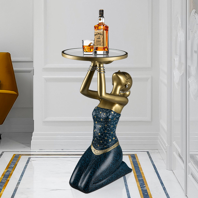 Фигурка девушки на коленях из  – обзор и цена Resin Art Coffee Table