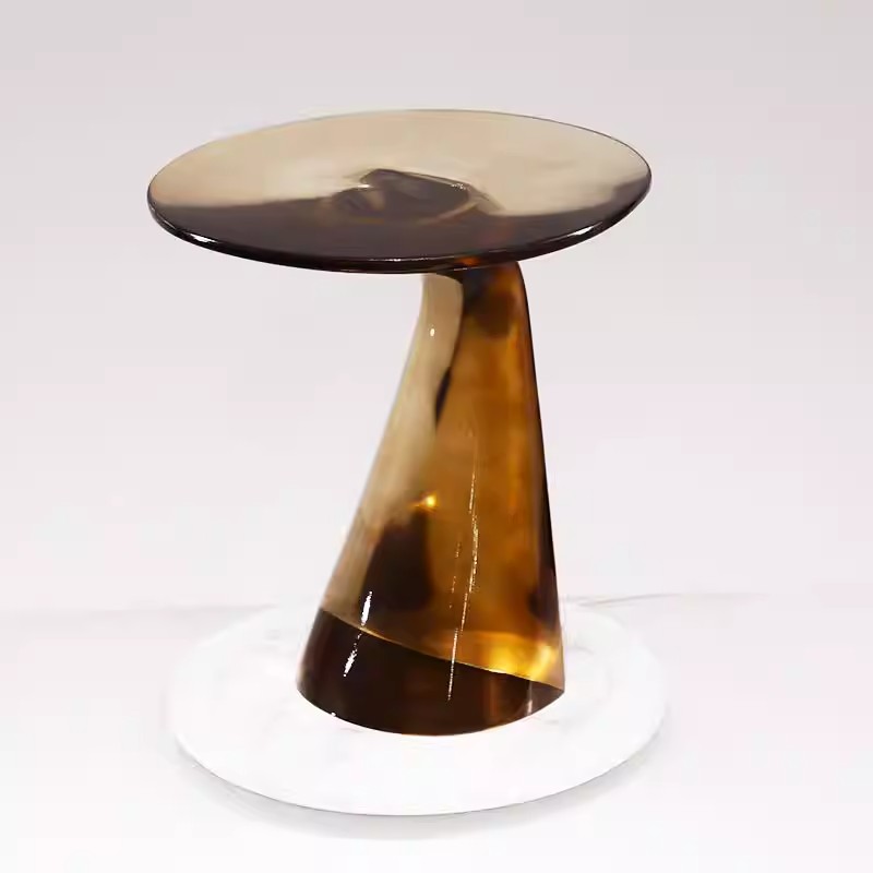 Круглый журнальный столик из а – обзор и цена Resin Art Coffee Table