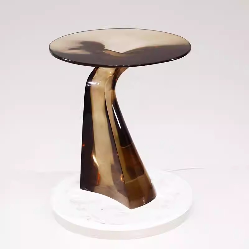 Круглый журнальный столик из а – обзор и цена Resin Art Coffee Table