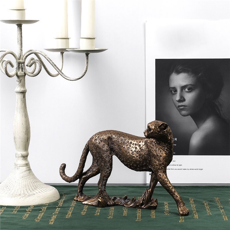 Современная скульптура леопард – обзор и цена Resin Art Pro